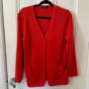 Saint James Red Cardigan size 8